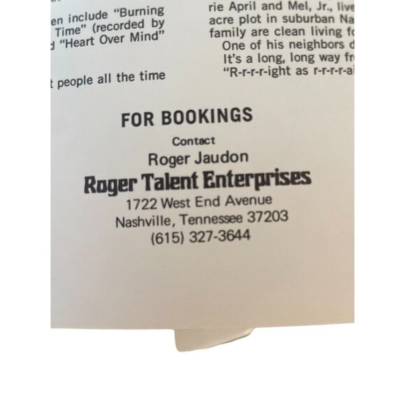 THE MEL TILLIS STORY Western Autographed Book Signed Paperback County 70s VTG - Picture 4 of 4